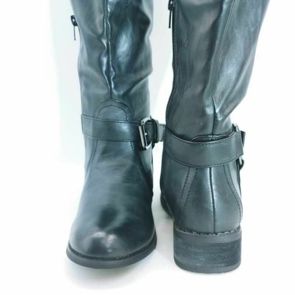 Nature Breeze Womens Riding Boots Black‎ 5.5 - Picture 3 of 11